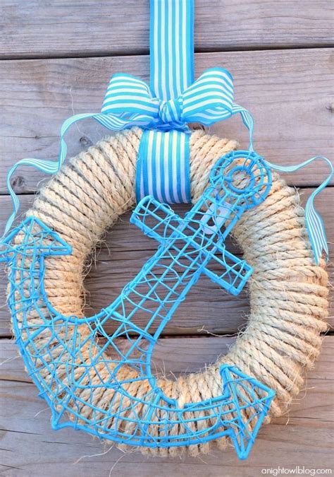 How Cute Is This Anchors Away Wreath Tutorial On