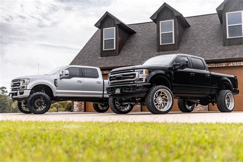Two 2022 Ford F250s On 26x14 Inch Jtx Forged Wheels Jtx Forged