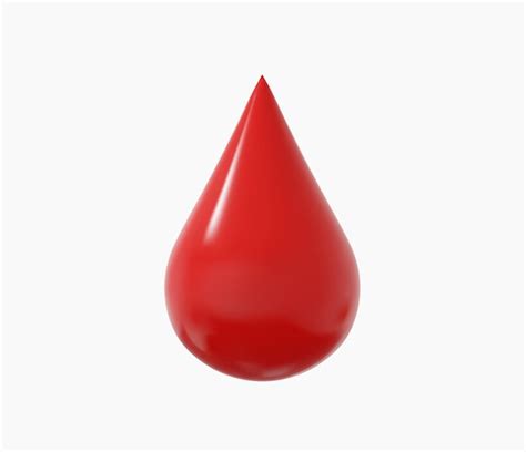 Premium Vector 3d Realistic Drop Of Red Blood Vector Illustrations