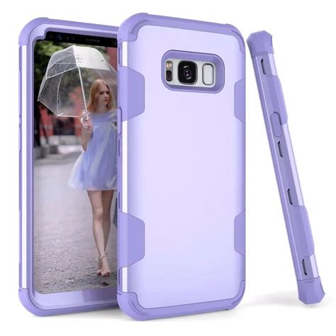 Shockproof Phone Cases For Samsung S8 Pluspcsilicon 3 Layers Hybrid