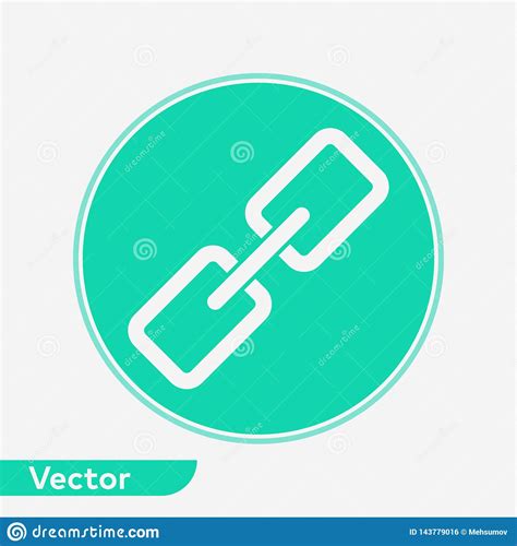 S mbolo De La Muestra Del Icono Del Vector Del V nculo Ilustración del