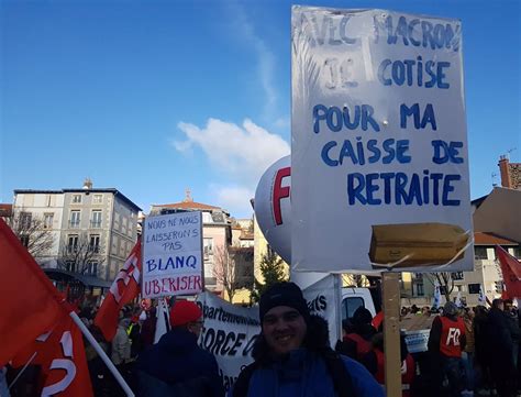 HAUTE LOIRE Près de manifestants mobilisés au Puy en Velay contre la réforme des retraites