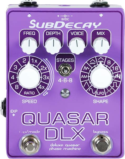 Subdecay Quasar Dlx Deluxe Phaser Fx Pedal Musical
