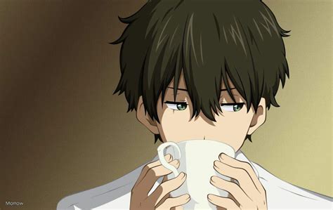 Anime Boy Drinking Coffee Wallpaper Anime Drinking Coffee Wallpapers