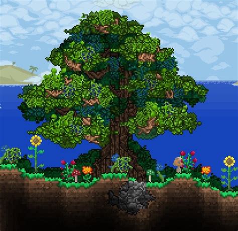 Attempt At A Realistic Tree Terraria