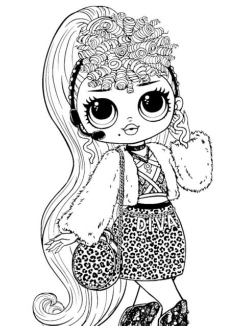 Lol Omg Lady Diva Coloring Page