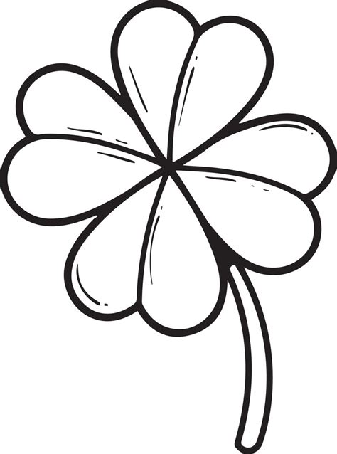 Four leaf clover coloring page appliqu ideas neo coloring with regard. Printable Four Leaf Clover Coloring Page for Kids - SupplyMe
