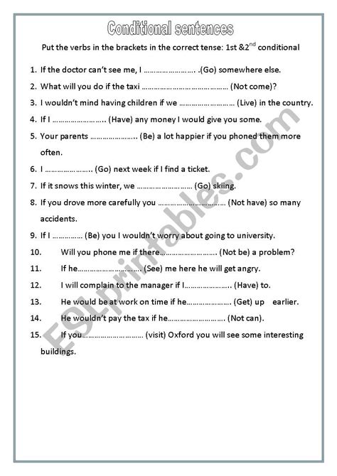 Complete The Sentences. Put The Verbs In The Correct Form