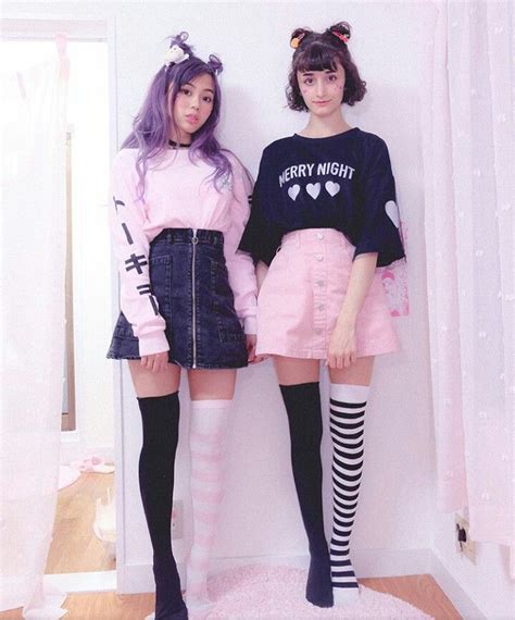 Instagram Naomeoww Tags Pastel Cute Pink Black Kawaii Girl Aesthetic Outfit Ideas