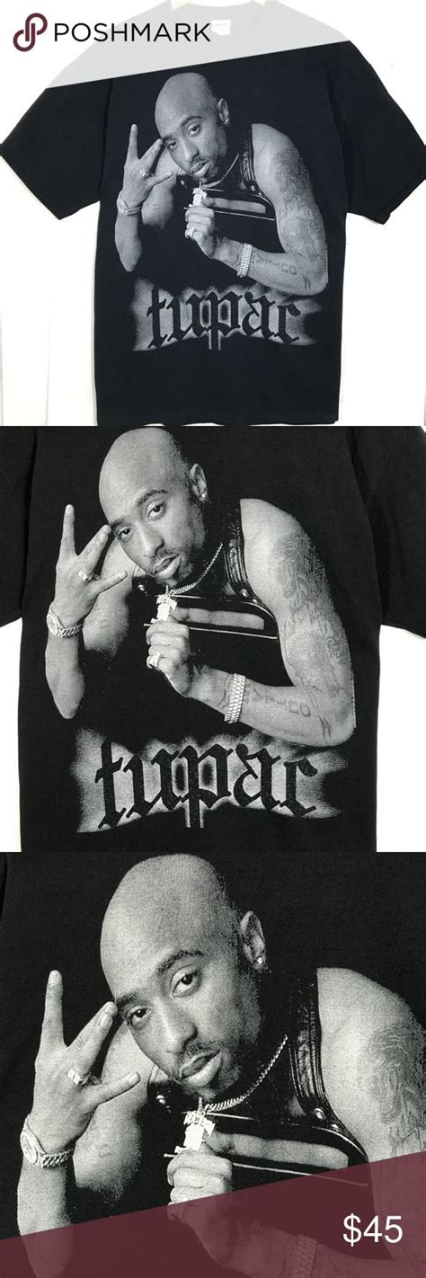 Tupac T Shirt Xl Jerzees 100 Cotton Rap Tee Tupac T Shirt Mens Size
