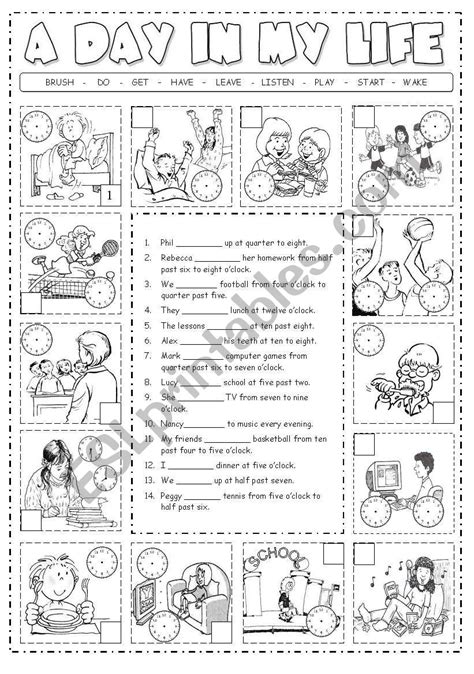 Daily Routines And Hours Daily Routine Worksheet Prin Vrogue Co