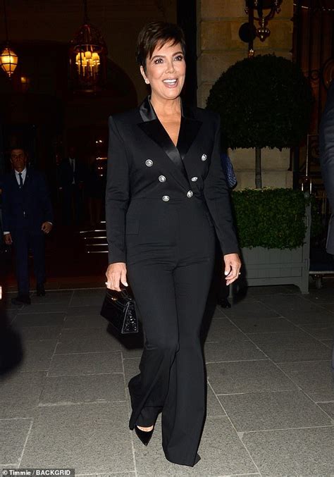 Kris Jenner Cuts A Chic Figure In A Double Breasted Suit As She Steps