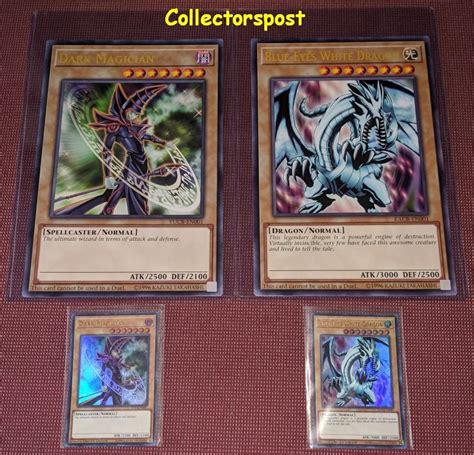 Yugioh Dark Magician And Blue Eyes White Dragon Jumbo Cards