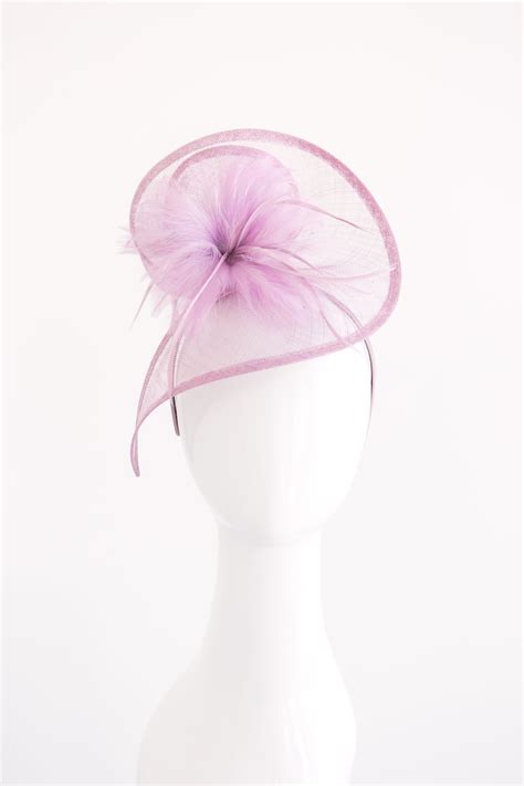 Lavender Purple Fascinator Womens Tea Party Hat Church Hat Etsy