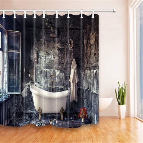 See your favorite shower curtain fabrics and funny shower curtains discounted & on sale. Antique Decor Retro Bathtub In Old House Shower Curtain ...
