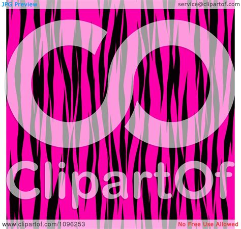 Clipart Background Pattern Of Tiger Stripes On Neon Pink Royalty Free