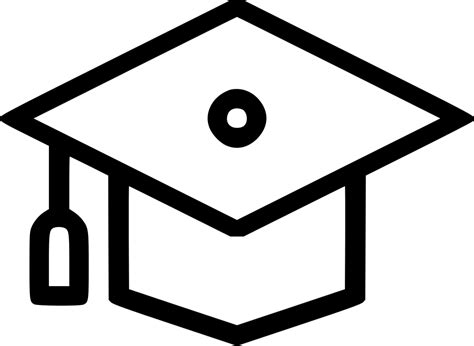 Mortarboard Graduation Degree Graduate Hat Cap Svg Png Icon Free