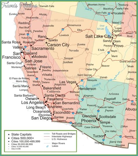 Nevada Map Travelsfinders Com