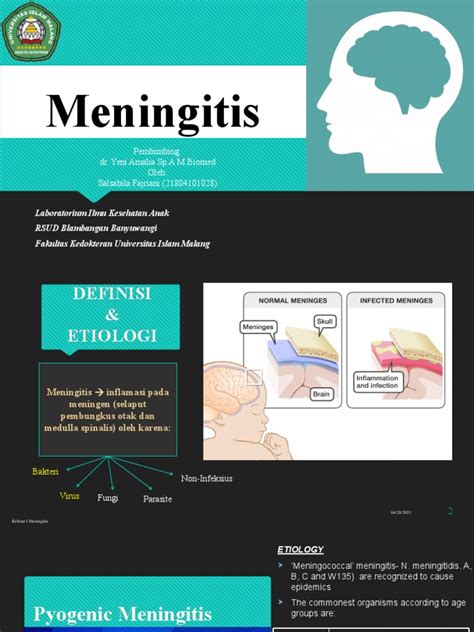 Referat Meningitis Anak Pdf Meningitis Public Health