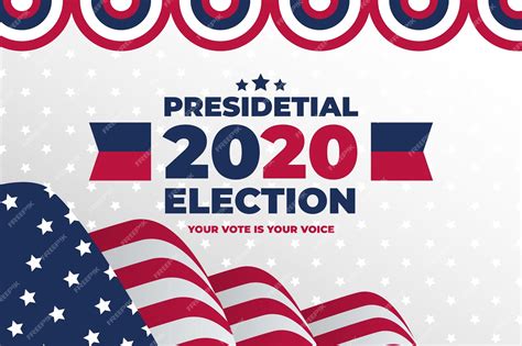 Premium Vector 2020 Us Presidential Election Background