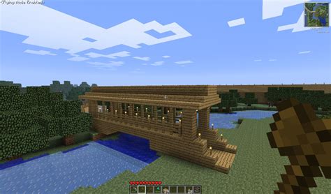 Wooden Covered Bridge Minecraft Project