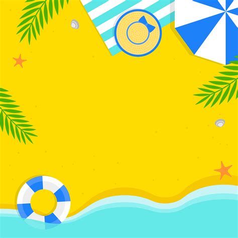 Summer Time Summer Beach Background Vector Illustration 541796 Vector