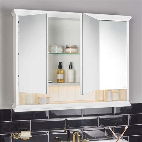 You can tackle this project in one afternoon. VitrA Valarte 3 Door Bathroom Mirror Cabinet - UK Bathrooms