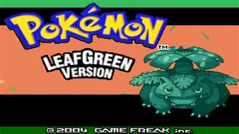 Pokemon Leaf Green Hd [ Intro Title Screen ] Youtube