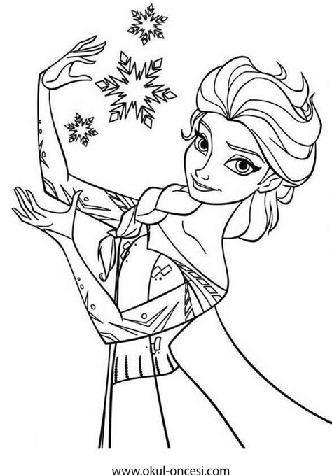 Frozen Elsa Anna Boyama Sayfaları Frozen Printable Coloring Page