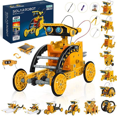Stem 12 In 1 Education Solar Robot Toys Solar And Cell Powered 2 In 1