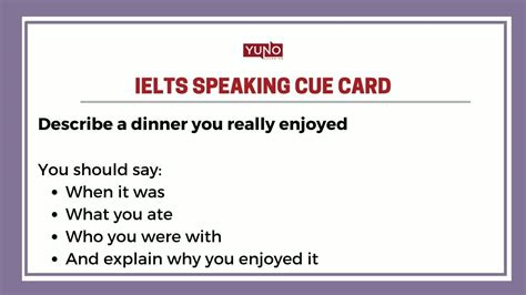 Ielts Speaking Task Cue Card Question With Sample Answer On Food
