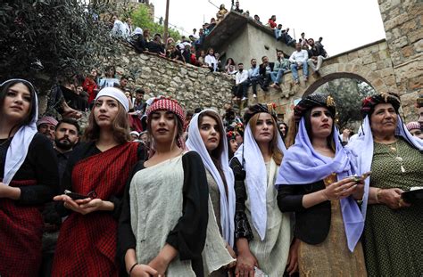in pictures yazidis celebrate new year at ancient temple middle east eye
