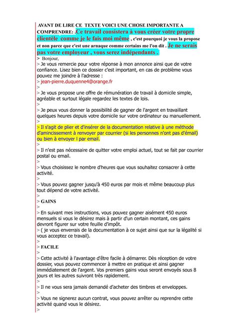 Il existe différents types de visites médicales. Calaméo - travail d'appoint a domicile,mis sous enveloppes ...