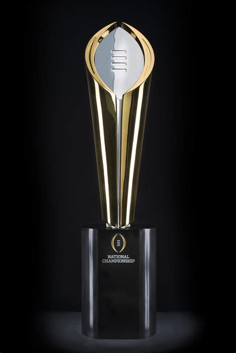 New College Football Championship Trophylogo For The Playoff System
