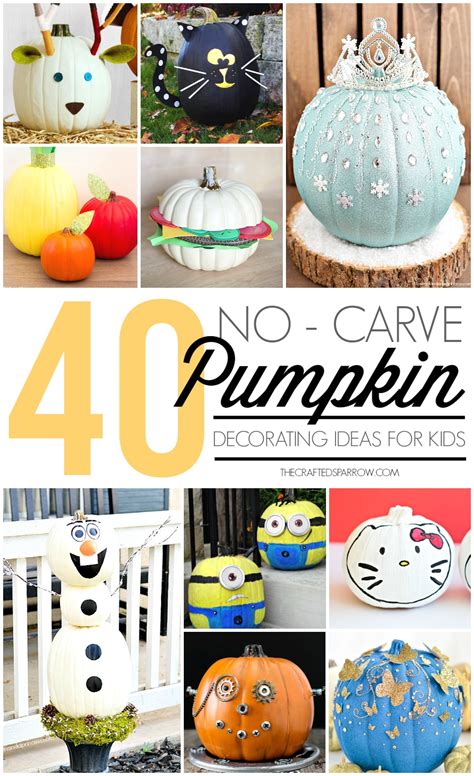 40 No Carve Pumpkin Decorating Ideas For Kids