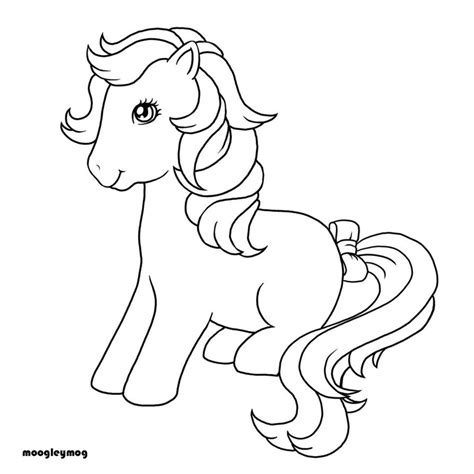 My Little Pony G1 Coloring Pages Bubbles Pony Derpy