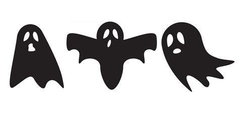 Ghost Icon Cute Cartoon Character Halloween Logo Or Symbol Vector