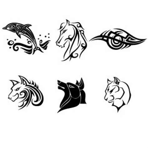 How to draw the tiger head tribal tattoo youtube. Simple tattoos collection with dolphin horse wolf tiger ...