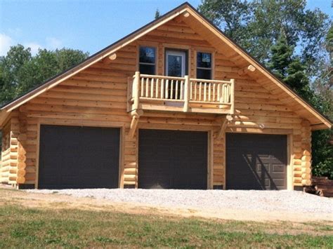 Get your cabin building kit today. Single Car Garage Kits Log Cabin Garage Kits, log cabin ...