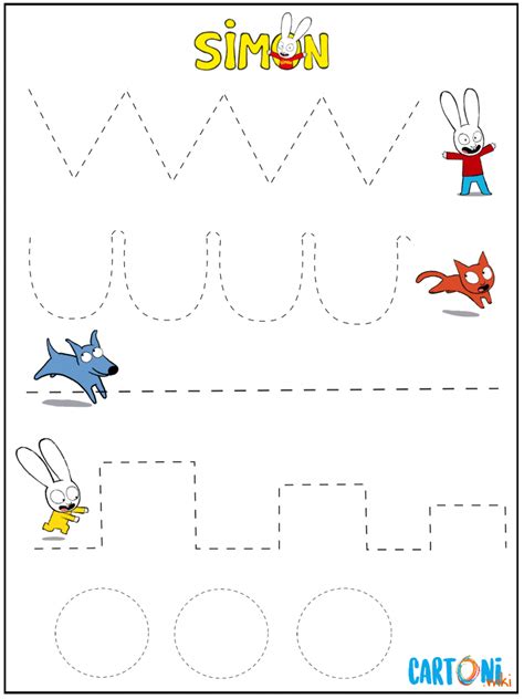 Calendario planner mensile stampabile vuoto gratuito. Schede prescolarizzazione Simone - Cartoni animati