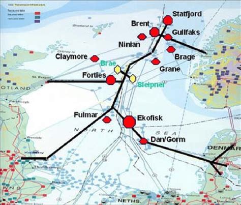 Overview Of Possible Co2 Pipeline Infrastructure Together With A