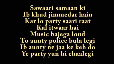 Party All Night Lyrics Boss Song By Honey Singh Youtube