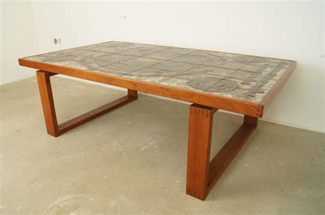 By safavieh (7) green/blue square ceramic indoor/outdoor garden stool. Danish Coffee Table in Teak With Ceramic Tiles By Ox Art ...