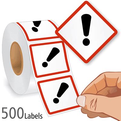 GHS Exclamation Mark Label SKU LB 1759