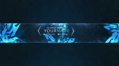 Youtube Channel Banner Template 2560x1440 Kristins Traum