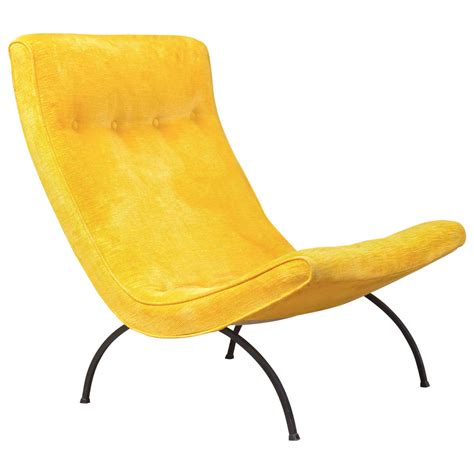 Petite chair designed by milo baughman for thayer coggin, circa 1966. Milo Baughman - Scoop Chair at 1stdibs