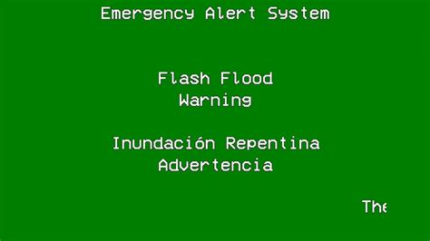 On sunday afternoon, sloan byerly, a chief. EAS - Flash Flood Warning - YouTube