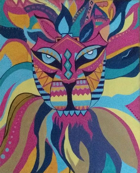 Carnival Lionacrylic Art Artwork Painting