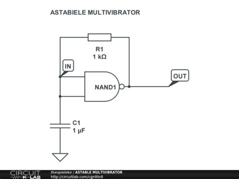 Astable Multivibrator Circuitlab