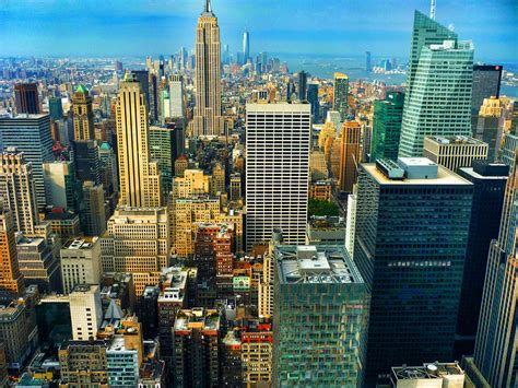 New York City Empire State Building Panoramas Manhattan